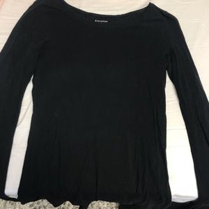 Basic Black Long Sleeve Shirt